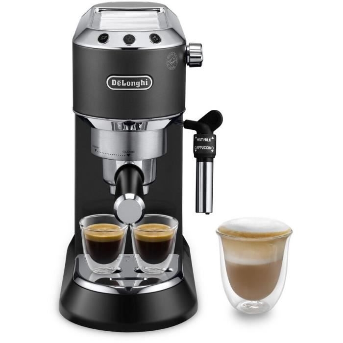 Machine expresso classique - DELONGHI - EC685.BK Dedica Style - Café moulu et dosettes ESE - 15 bars - 1L - Noir