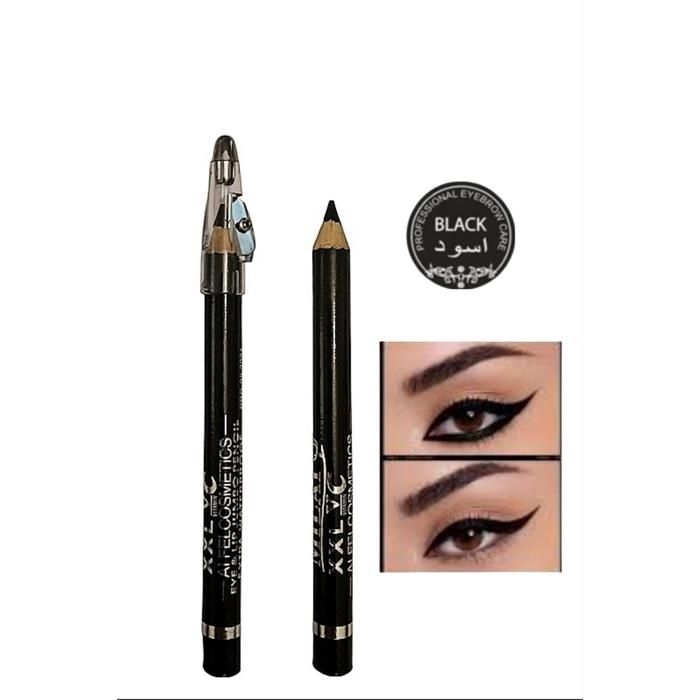 Crayon à sourcils Jumbo XXL Couleur Noir,enrichie en Vitamine E et A .Extra Waterproof.