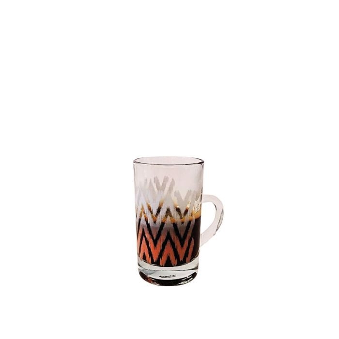 Verre à Café - Dimlaj - 43838-1 - Motifs Zigzag - Compatible Lave-Vaisselle - Design Contemporain