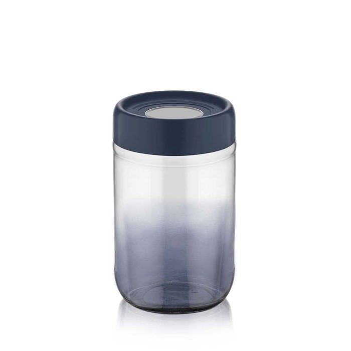 Pot en verre arc-en-ciel 660cc indigo C-00423