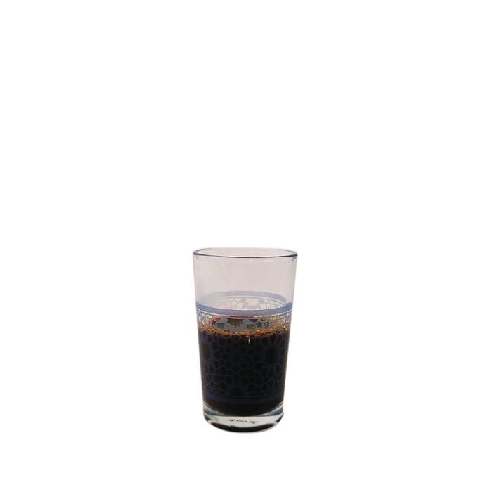 Verre à Café - Dimlaj - 43649 - Motif mosaïque bleu - Compatible lave-vaisselle - Design contemporain