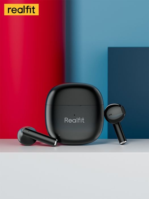 Écouteurs intra-auriculaires Bluetooth Realfit F1,  Type-C  Couleur : Noir