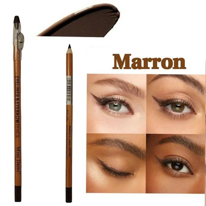 Eyeliner et Crayon à sourcils. Duo 3 Xl.