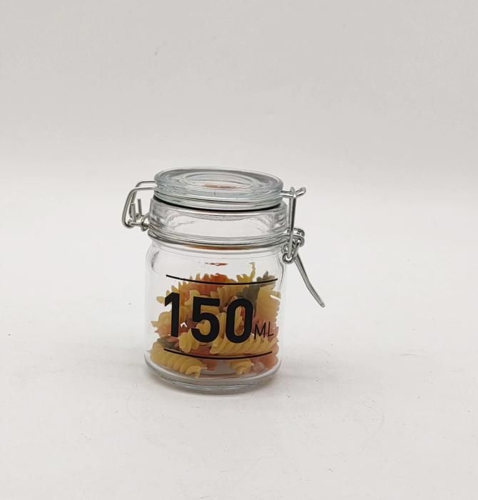 BOCAL DE RANGEMENT EN VERRE 150 ML AVEC COUVERCLE