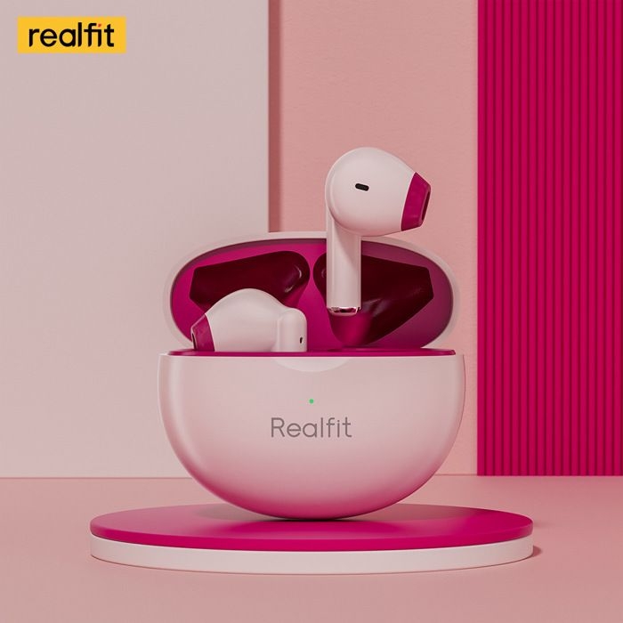 Realfit F2 Bluetooth écouteur excellente qualité HIFI TWS sans fil Couleur Rose