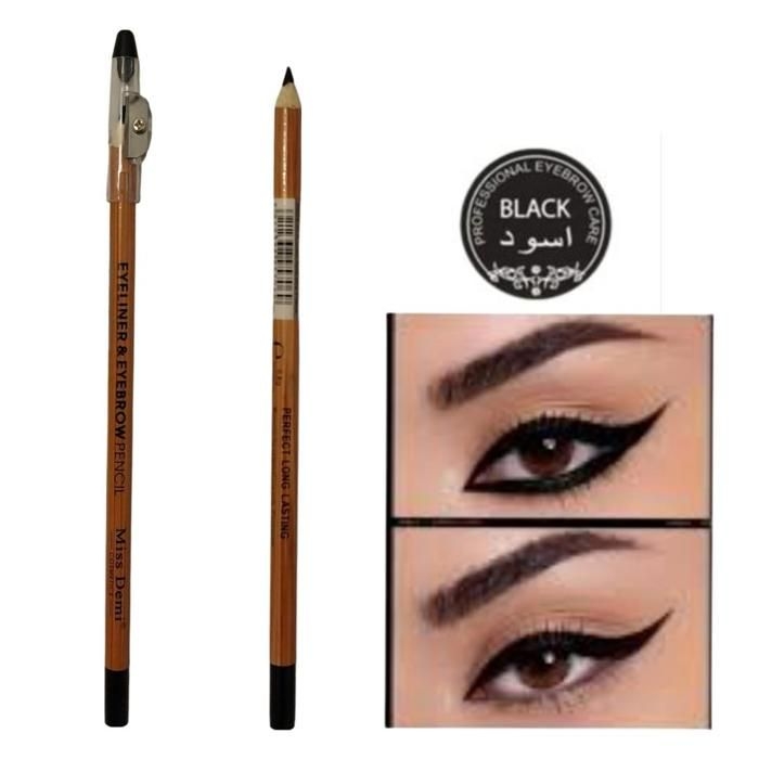 Eyeliner et Crayon à sourcils. Crayon de précision 2 en 1.