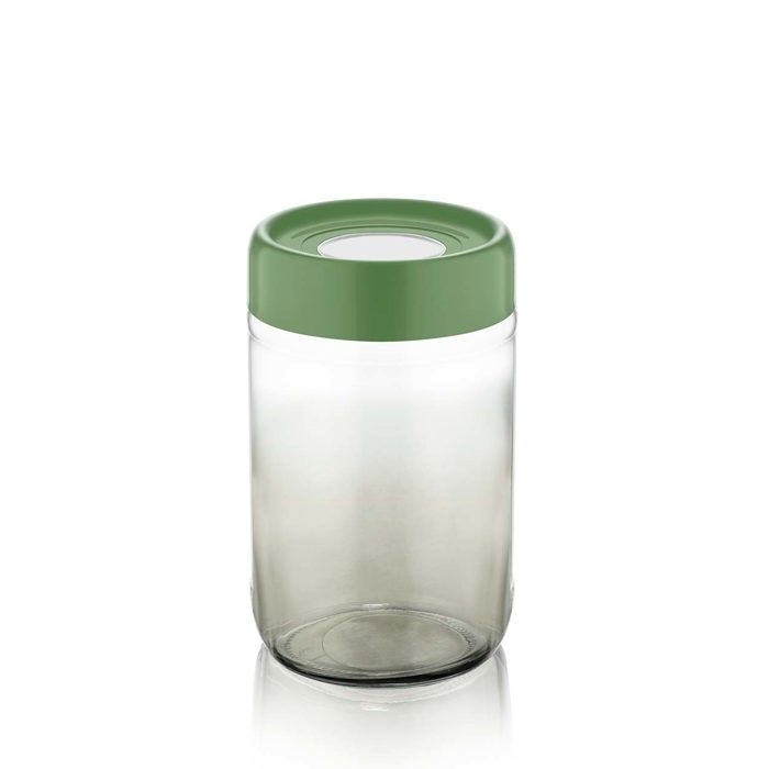 Pot en verre arc-en-ciel 660cc vert C-00425